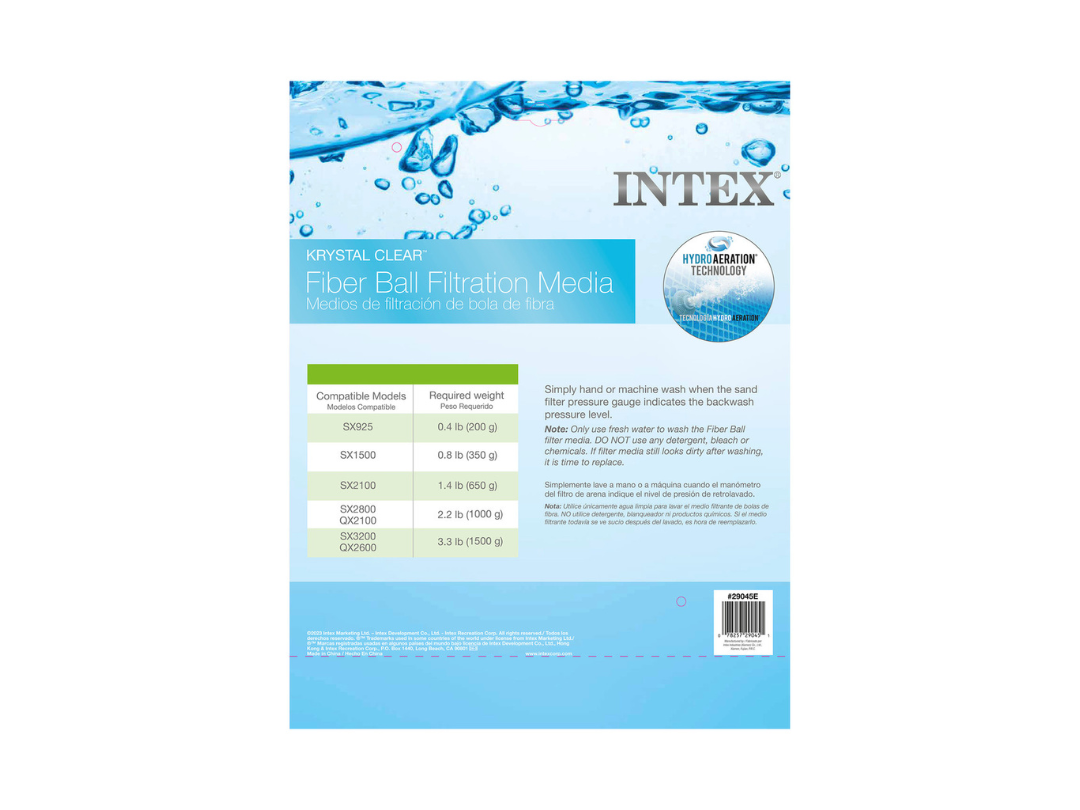 Intex Fiber Ball Filtration Media Intex Fiber Ball Filtration Media